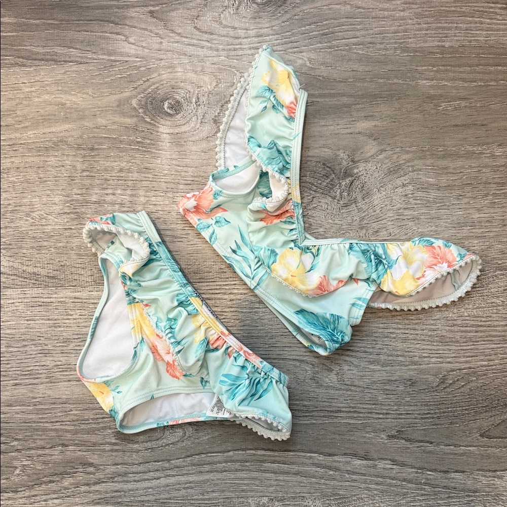 Janie and Jack Floral Bikini Set - Multicolor 2T